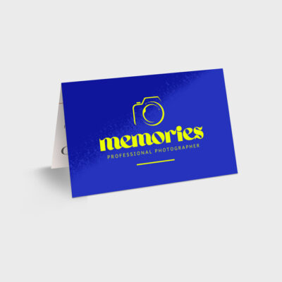 Semi Gloss Folded Business Cards